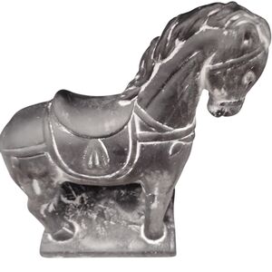 New Elegant Gray Horse Sculpture